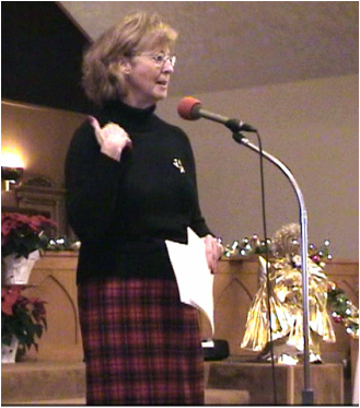 Joanne Hummel leads the 2006 Christmas program
